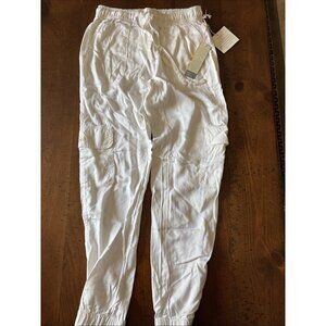 c c california White Cotton Joggers Size XS New